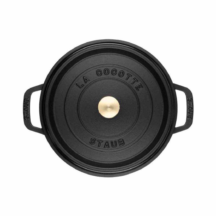 Nồi gang tròn Staub màu đen 14cm – 0.8L