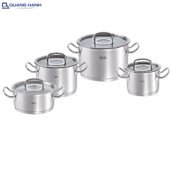 Bộ nồi từ Fissler Original Profi collection 4 món nắp kính