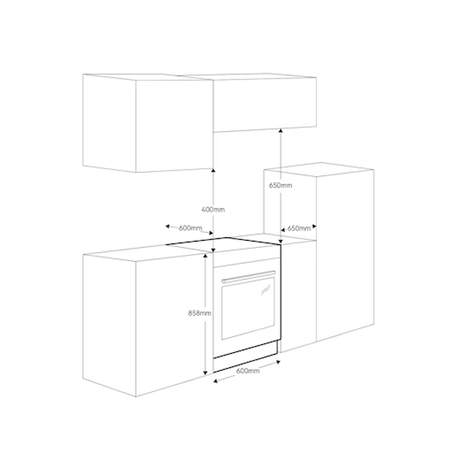 Bếp từ kết hợp lò nướng Electrolux LKI640200X