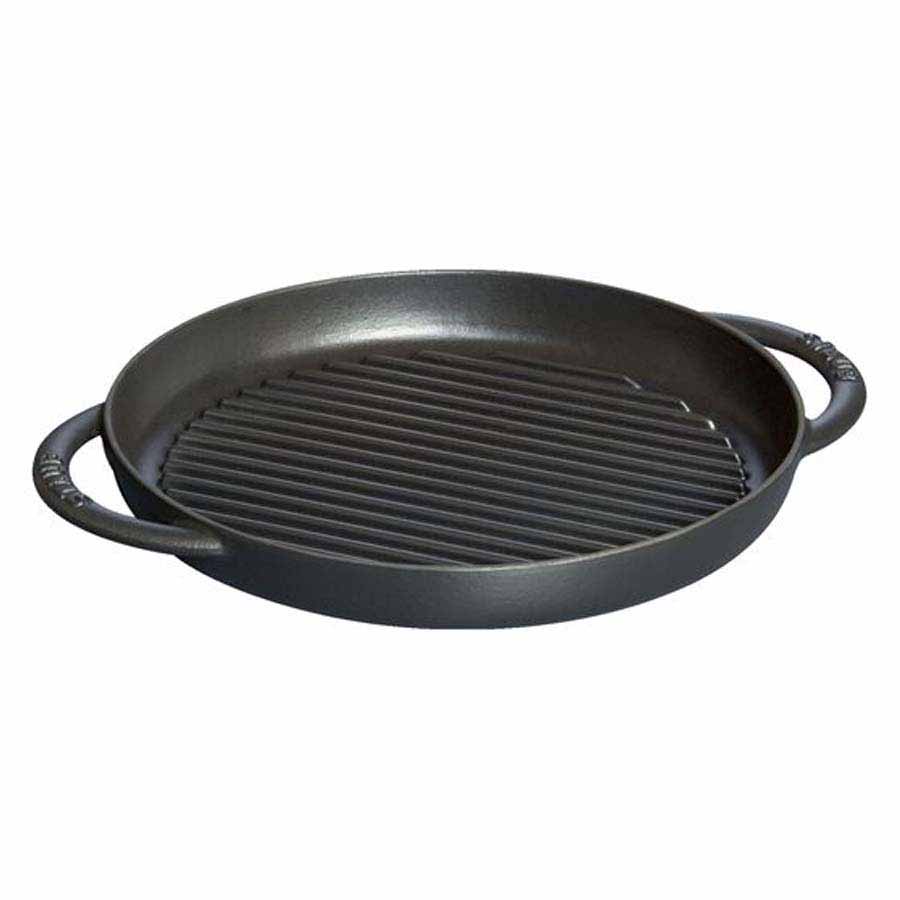 Chảo gang tròn Staub màu đen 26cm - toàn cảnh sản phẩm