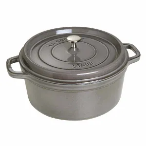 Nồi gang tròn Staub màu xám 26cm – 5.2L