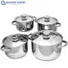 Bộ nồi cao cấp Karat Fivestar inox 8 món FS08CK