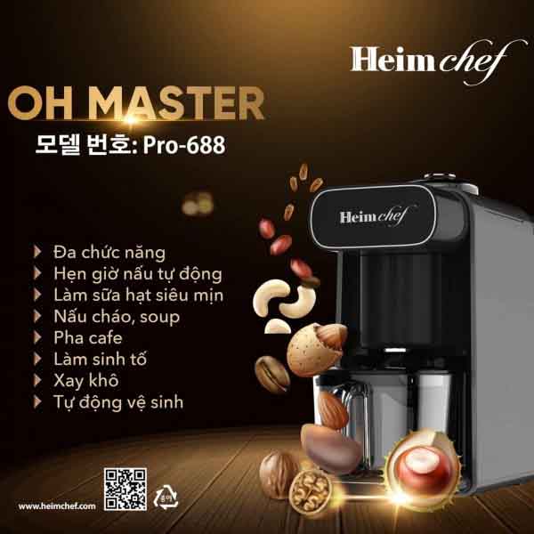 Máy làm sữa hạt Heimchef Pro-688