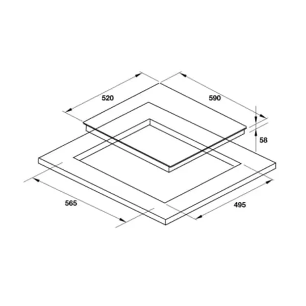 Bếp Từ 3 Vùng Nấu Hafele HC-I6030B 536.61.831 | Chính Hãng