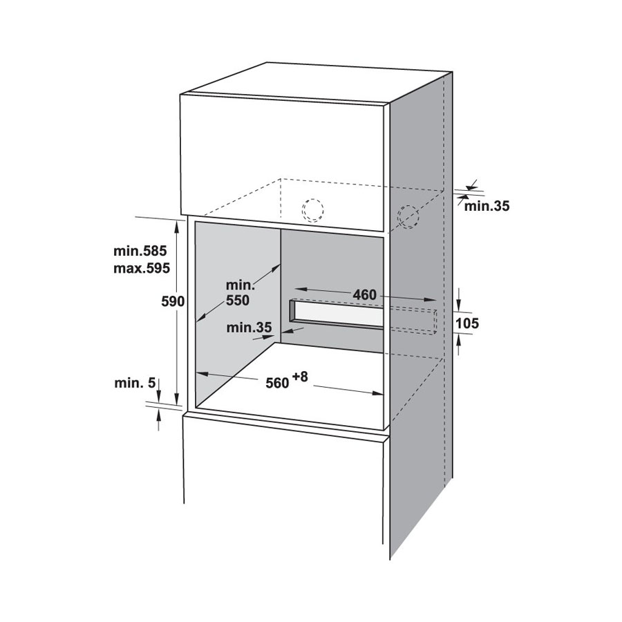 Lò nướng kết hợp hấp âm tủ Hafele HSO-8T72A 538.61.461 72 lít