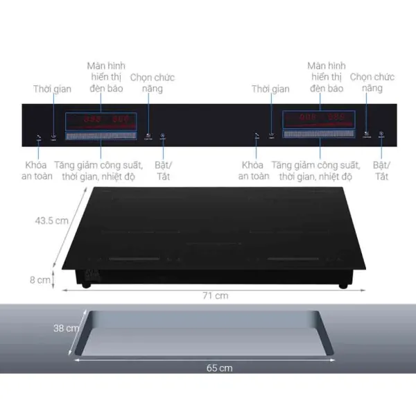 Bếp Điện Từ Đôi Junger CEJ-200-II