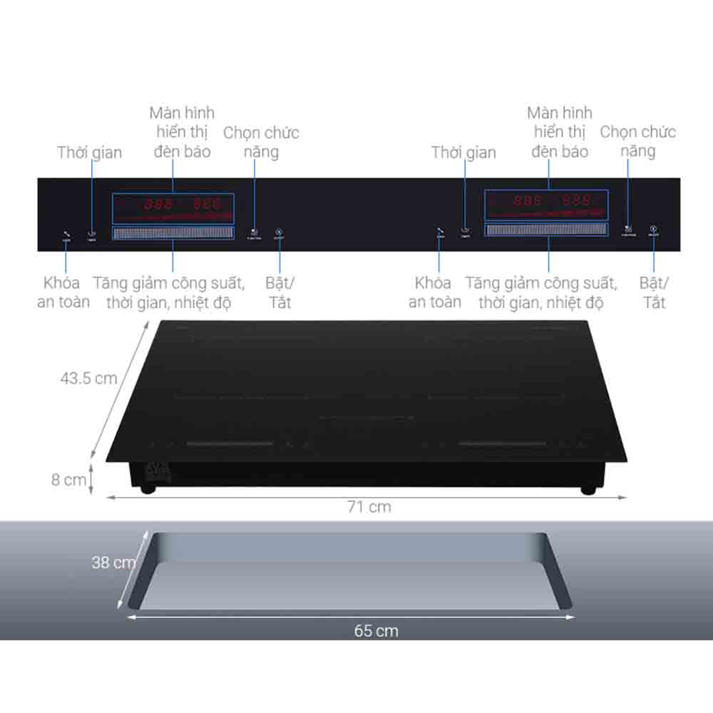 Bếp Điện Từ Đôi Junger CEJ-200-II