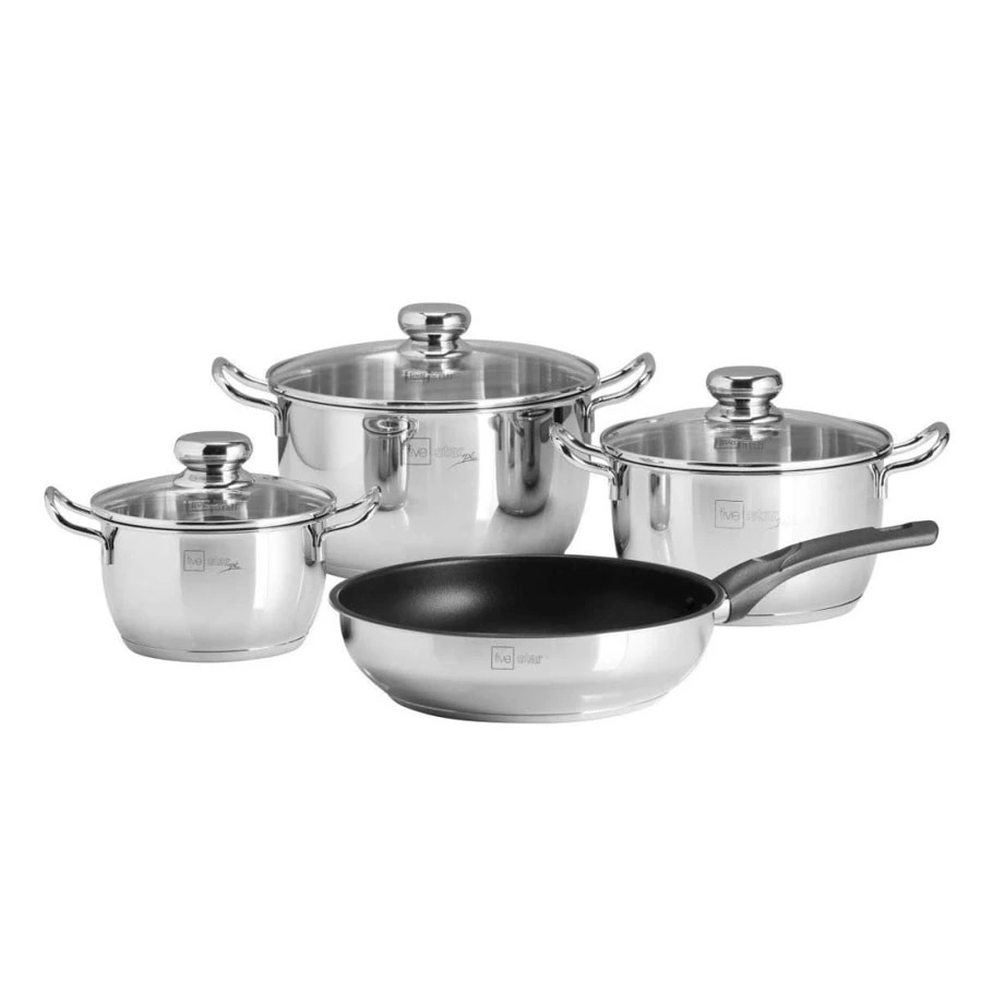 Bộ nồi chảo 3 đáy Inox 304 Fivestar FPB4012