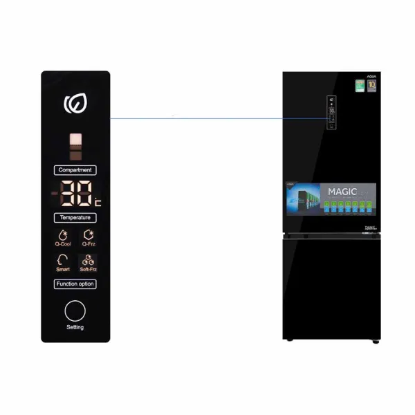 Tủ lạnh Aqua Inverter 317 lít AQR-IG338EB (GB)