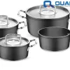 Bộ nồi 4 món Fissler Luno Black – Sản xuất nguyên chiếc tại Đức