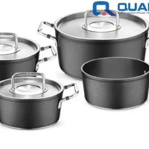 Bộ nồi 4 món Fissler Luno Black – Sản xuất nguyên chiếc tại Đức