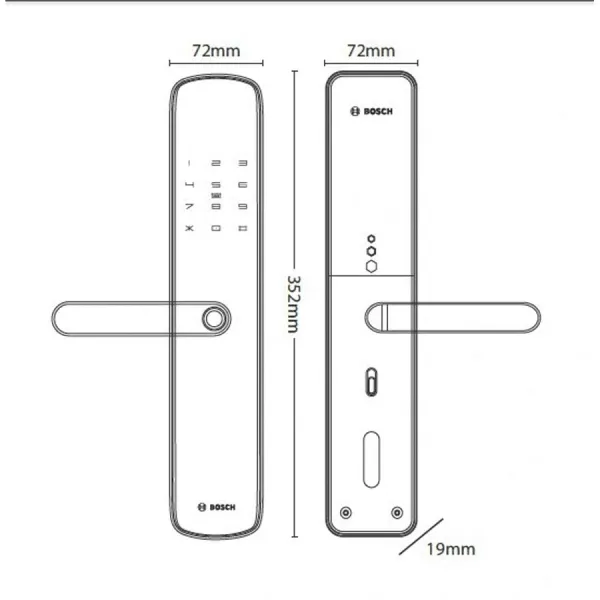 Khóa Điện Tử Bosch ID 60BK