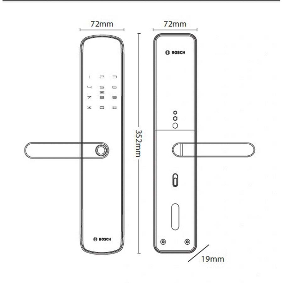 Khóa Điện Tử Bosch ID 60BK