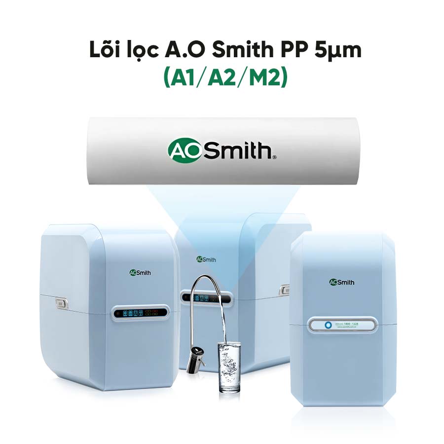 Lõi lọc A.O Smith PP 5µm (A1/A2/M2)