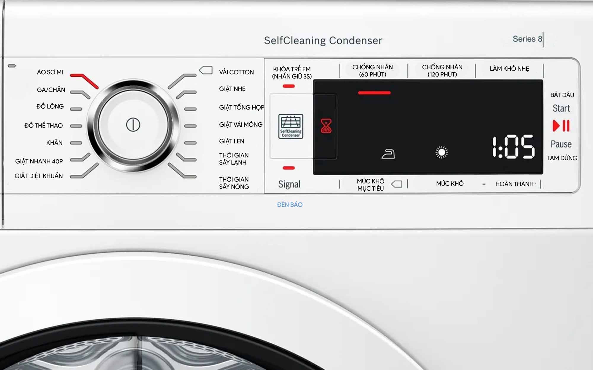 Máy Sấy Quần Áo Bosch WTW87541 Serie 8 Cao Cấp