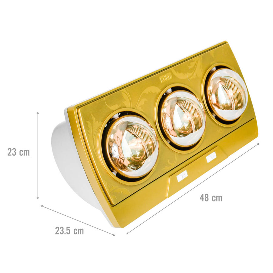 Đèn sưởi nhà tắm Kohn KP03G 3 bóng
