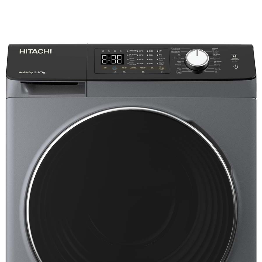 Máy giặt sấy Hitachi Inverter Giặt 10.5kg / Sấy 7kg BD-D1054HVOS