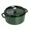 Nồi gang tròn Staub màu xanh rêu 22cm – 2.6L