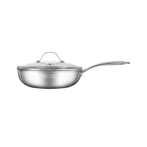 Chảo xào Inox cao cấp 3 lớp đáy liền Elmich Trimax EL3796 size 26cm