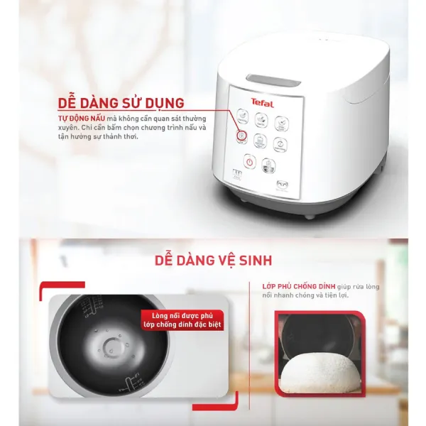 Nồi cơm điện tử Tefal RK733168