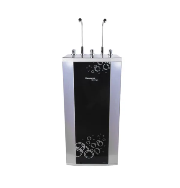 Máy lọc nước Hydrogen Kangaroo RO 10 lõi 2 vòi 3 chức năng vỏ tủ VTU màu đen KG100HK
